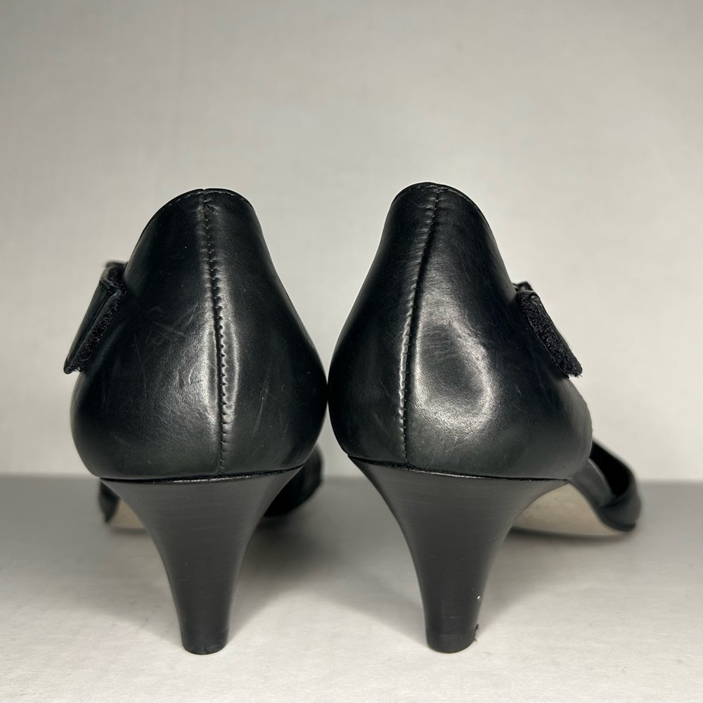 Paul Green Women's Size 9 Black Leather Heels - Picture 6 of 10